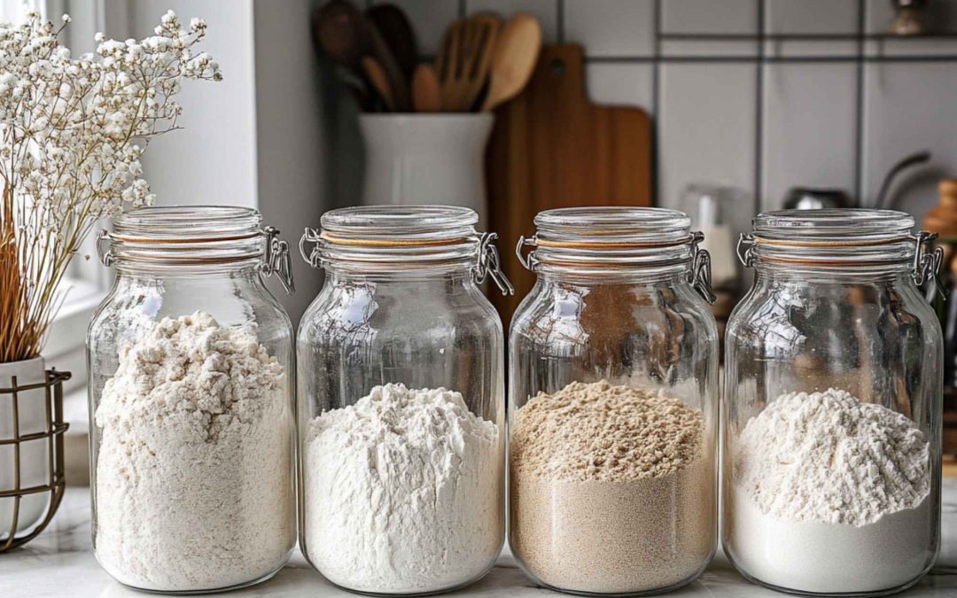 Ingrédients essentiels : Farines alternatives, épaississants, liants